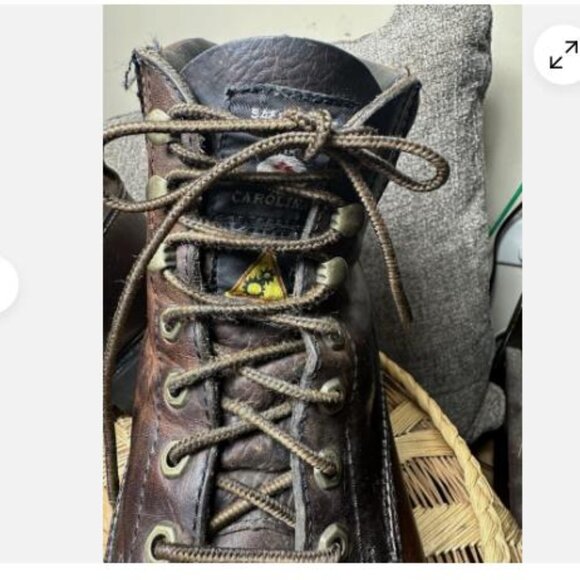 Carolina Safety Toe Work Boots 3596 Mens Size 13 D Brown Leather - Picture 3 of 7